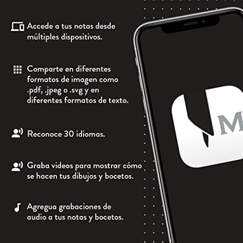 Moleskine Smart Writing Set – Libreta Inteligente con Bolígrafo Digital Incluido – Cuaderno de Páginas Rayadas 13x21 cm – Color Negro