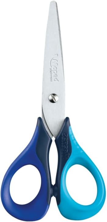 Maped Sensoft – Tijeras Escolares 13 cm, Diseño Ergonómico para Niños