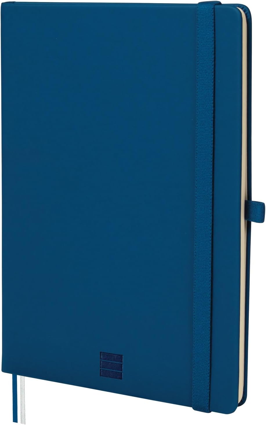 Finocam Nexo Cuaderno A5 Azul Marino | Tapa Dura | 72 Hojas Lisas Microperforadas | Bolsillo Interior y Portabolígrafo