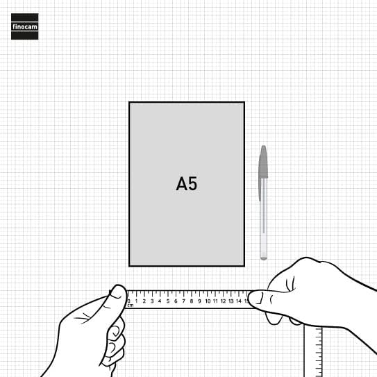 Finocam Nexo Cuaderno A5 Azul Marino | Tapa Dura | 72 Hojas Lisas Microperforadas | Bolsillo Interior y Portabolígrafo