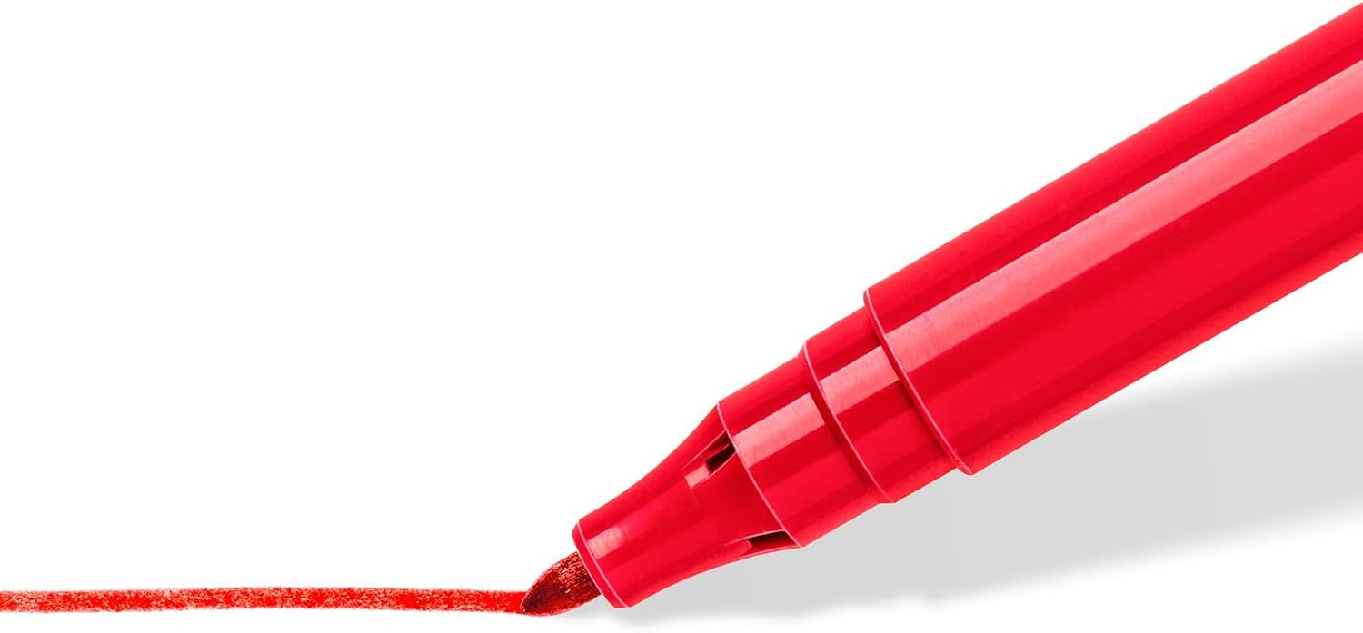 STAEDTLER Noris 326 – Rotuladores Punta de Fibra, Caja de 10 Colores