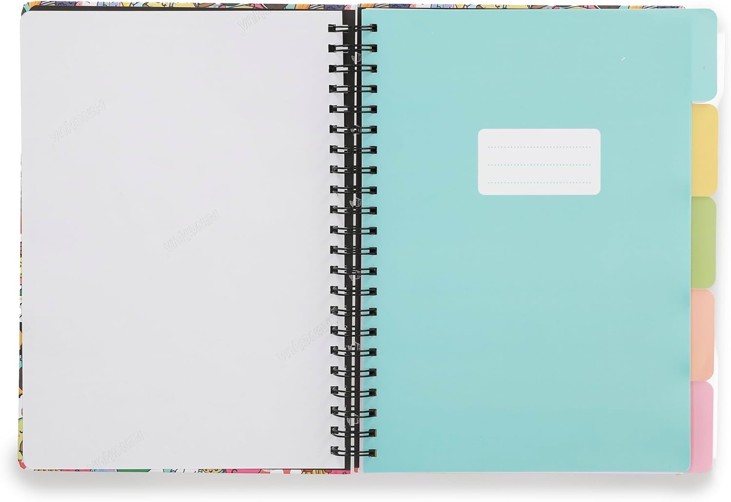 Mr. Wonderful Cuaderno A5 con Separadores | Tapa Dura | 160 Hojas Cuadriculadas | Personajes Wonder