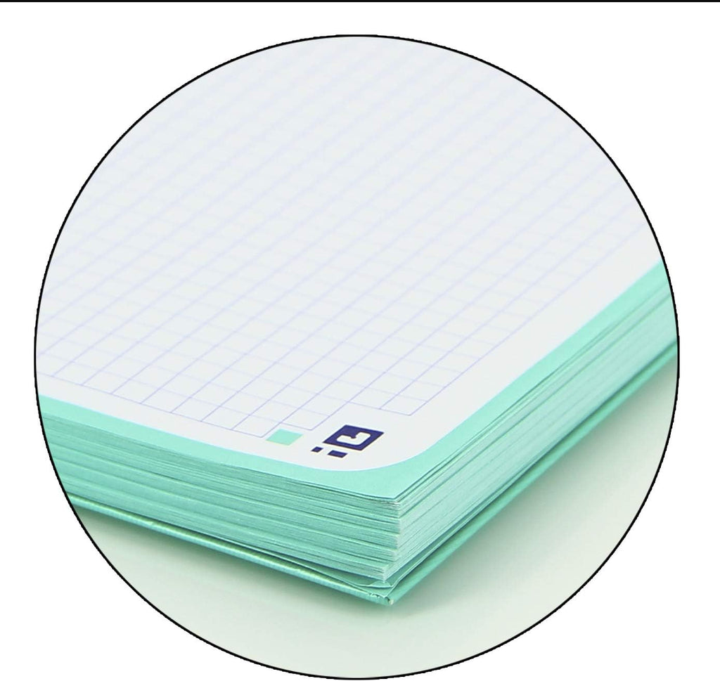 Oxford Cuaderno A5 Cuadriculado 5x5 Microperforado Europeanbook 1 | Tapa Extradura | 80 Hojas 90 g | Color Ice Mint