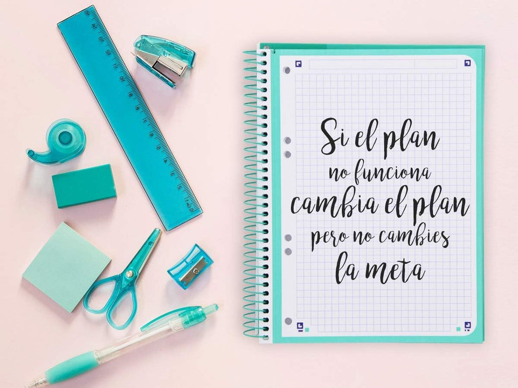 Oxford Cuaderno A5 Cuadriculado 5x5 Microperforado Europeanbook 1 | Tapa Extradura | 80 Hojas 90 g | Color Ice Mint