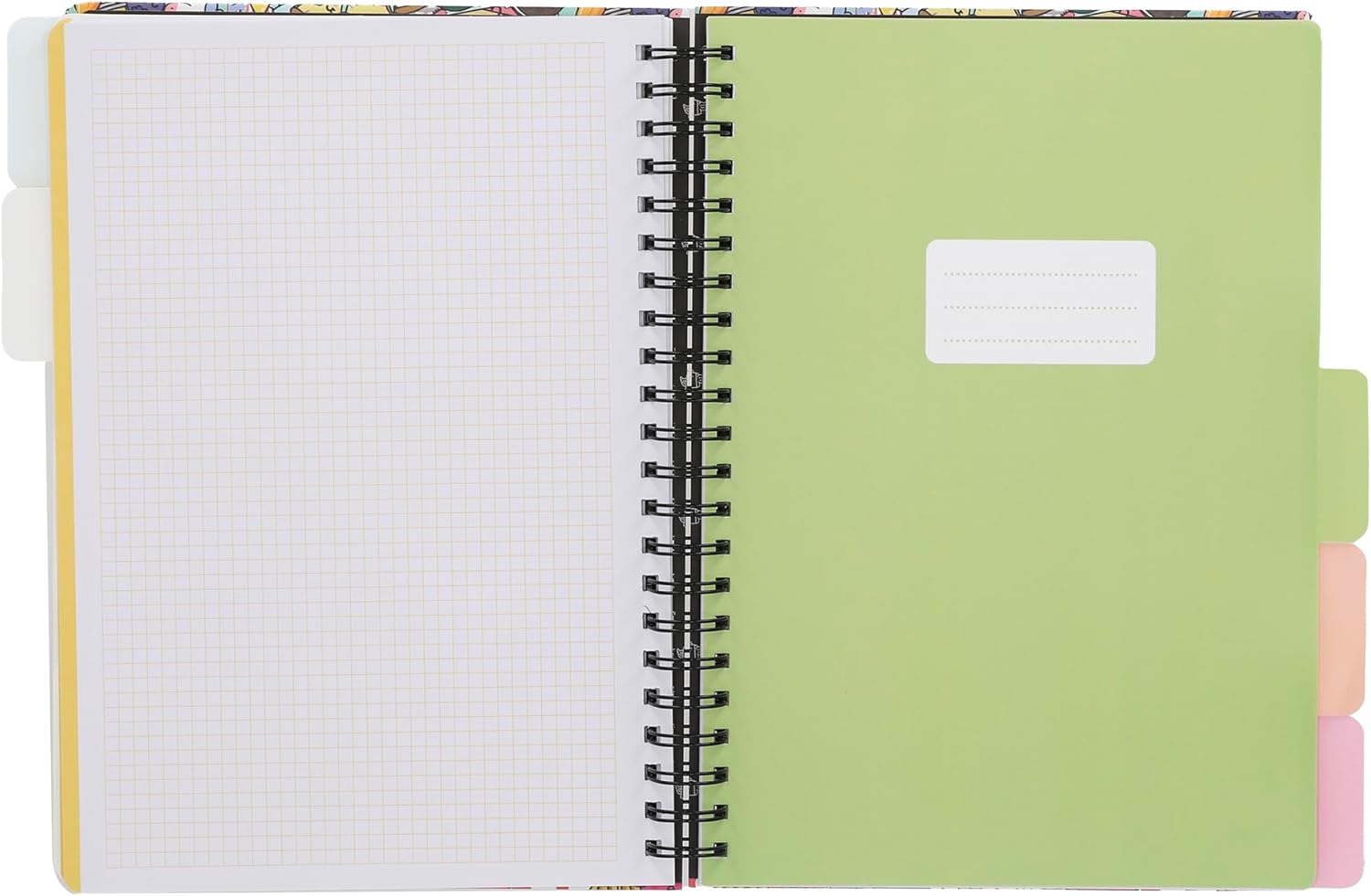 Mr. Wonderful Cuaderno A5 con Separadores | Tapa Dura | 160 Hojas Cuadriculadas | Personajes Wonder