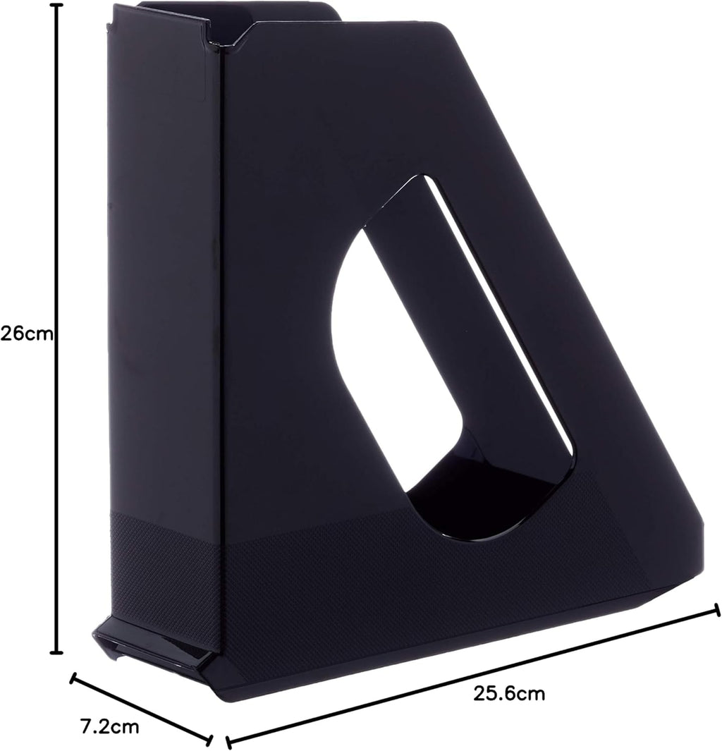 Esselte Europost Vivida 21440 – Revistero Estándar A4, 72 mm de Lomo, Negro