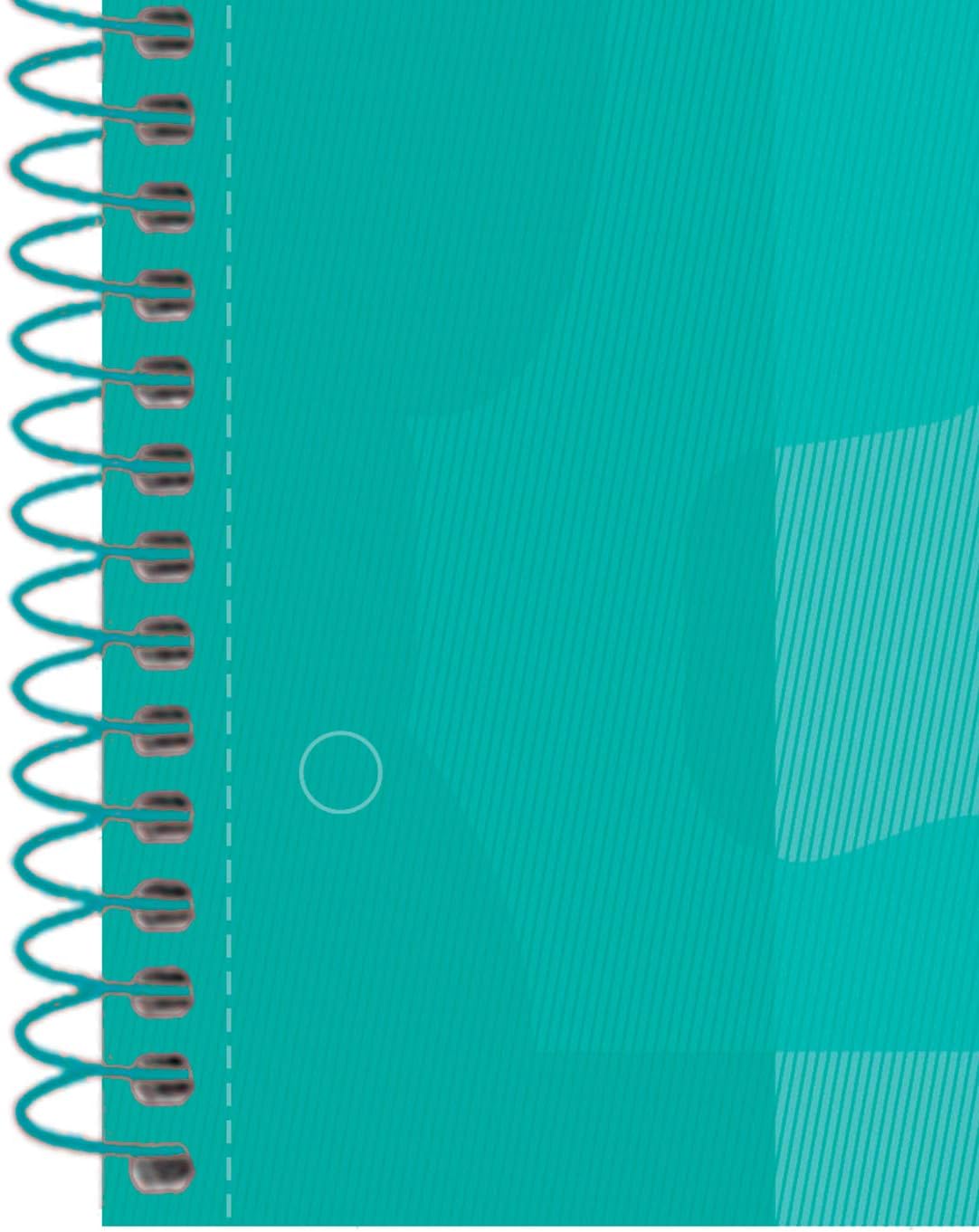 Oxford Cuaderno A5 Cuadriculado 5x5 Microperforado Europeanbook 1 | Tapa Extradura | 80 Hojas 90 g | Color Ice Mint