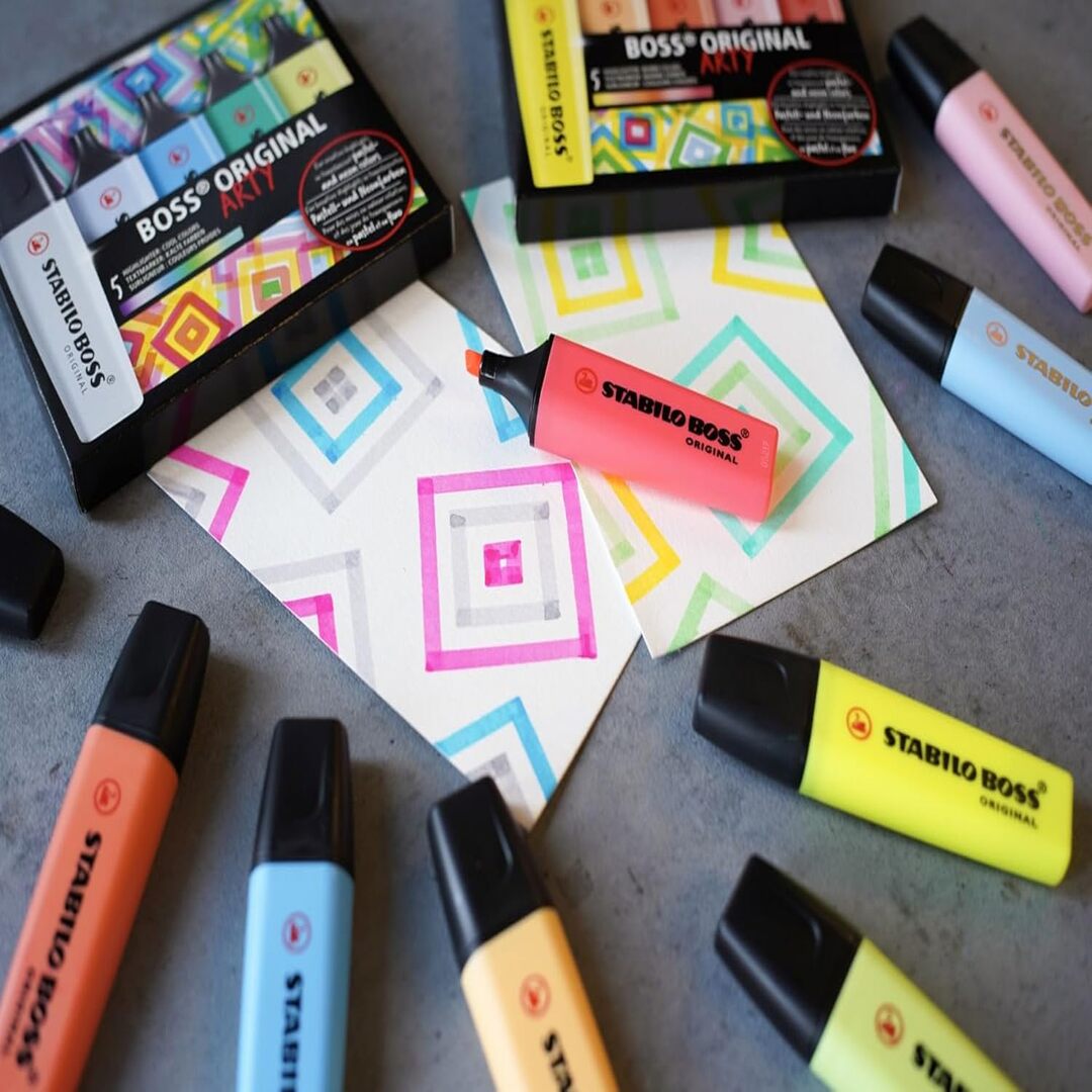 STABILO BOSS ORIGINAL ARTY – Set de 23 Colores (Pastel + Neón)