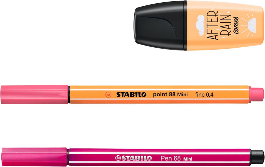 STABILO Estuche Pastellove Collection – 6 Pen 68 Mini + 6 Point 88 Mini + 6 Marcadores BOSS Mini Pastel