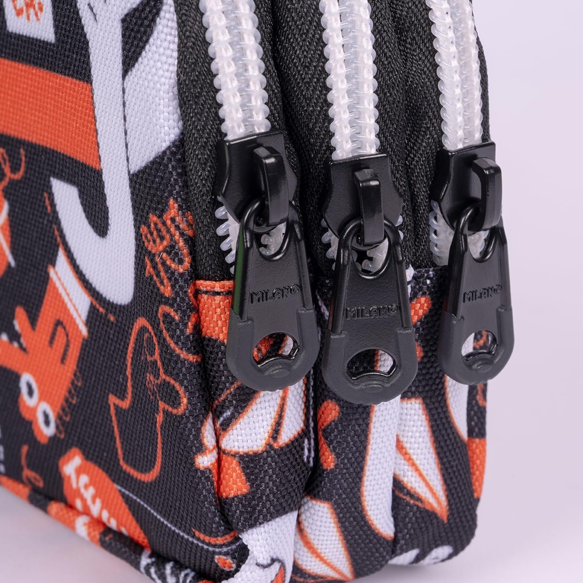 MILAN® Estuche Portatodo 3 Cremalleras – Serie Especial FINGERS