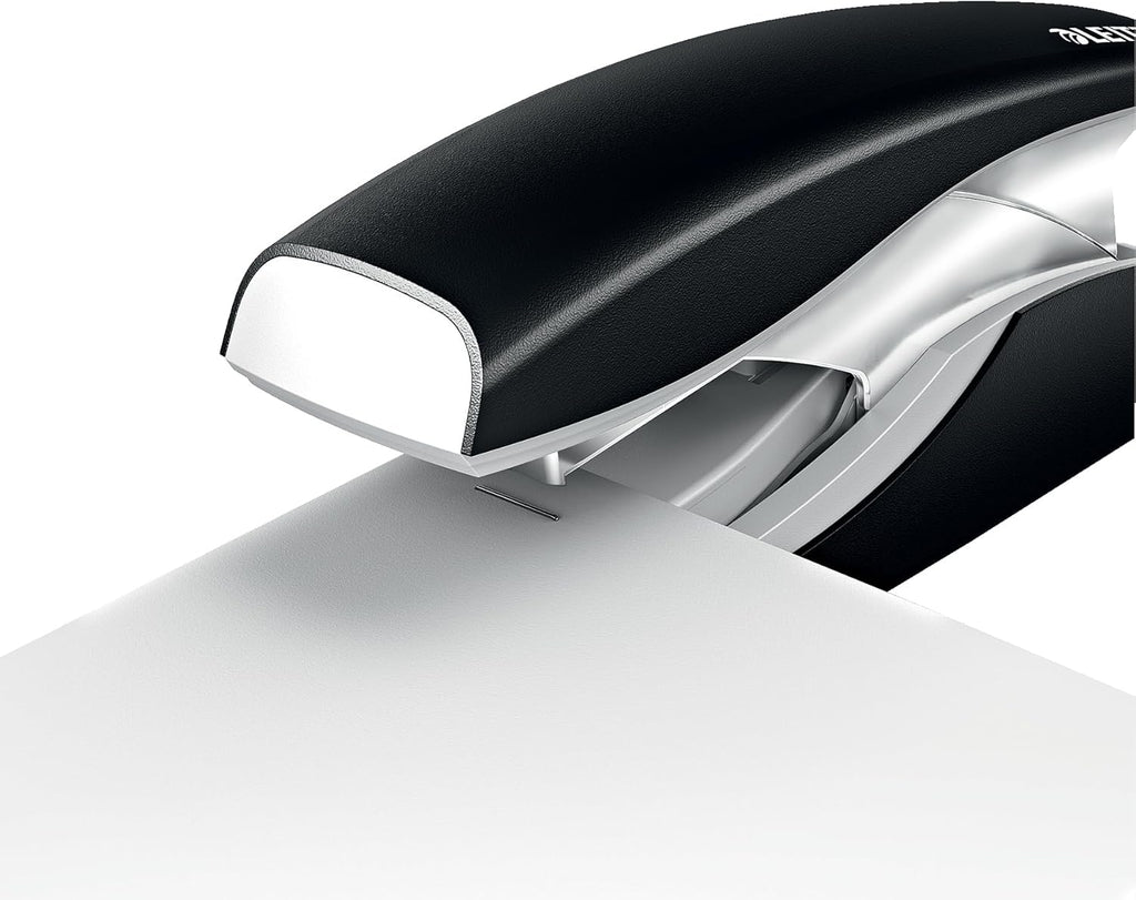 Grapadora Leitz Softpress NeXXt Serie 56030095 Metálica Negra – Potencia y precisión en cada grapa