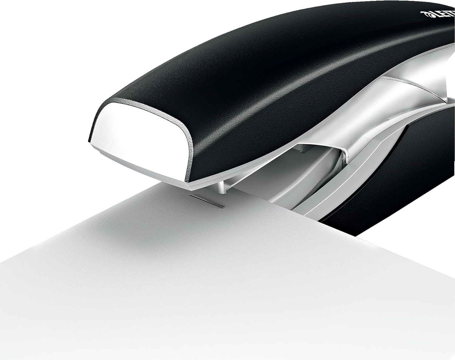 Grapadora Leitz Softpress NeXXt Serie 56030095 Metálica Negra – Potencia y precisión en cada grapa