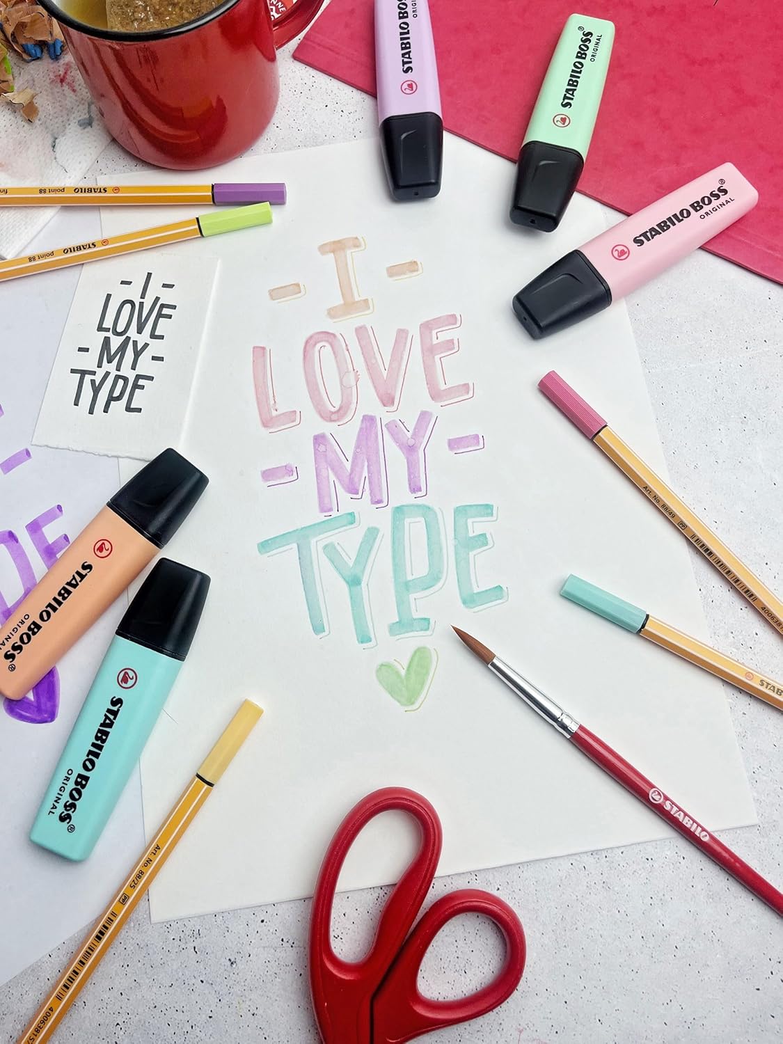 STABILO BOSS ORIGINAL ARTY – Set de 23 Colores (Pastel + Neón)