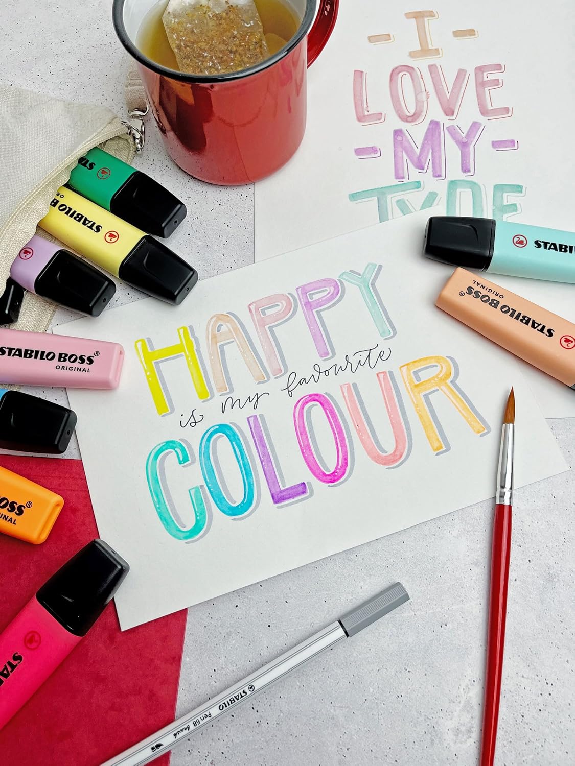 STABILO BOSS ORIGINAL ARTY – Set de 23 Colores (Pastel + Neón)