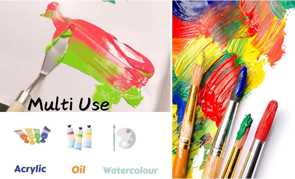 ARTME – Paleta Desechable de 36 Hojas 23x30,5 cm (50 g/m²) con Agujero para el Pulgar – Para Acrílico, Óleo y Acuarela