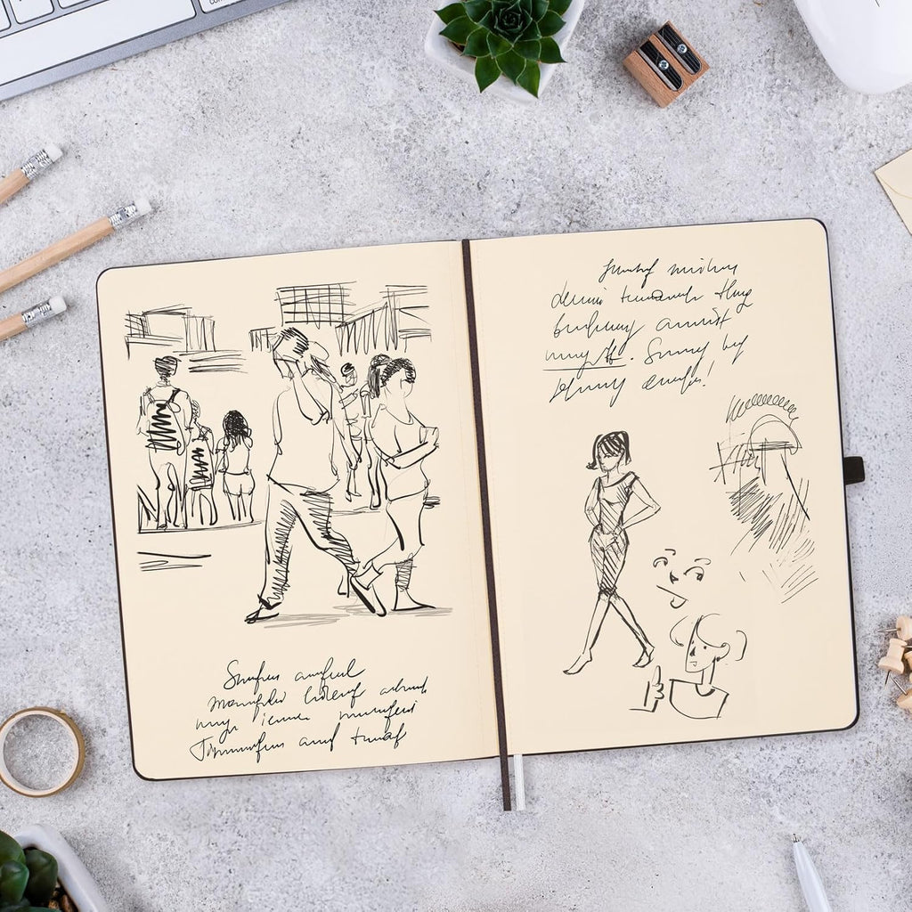 Finocam Nexo Cuaderno A5 Azul Marino | Tapa Dura | 72 Hojas Lisas Microperforadas | Bolsillo Interior y Portabolígrafo