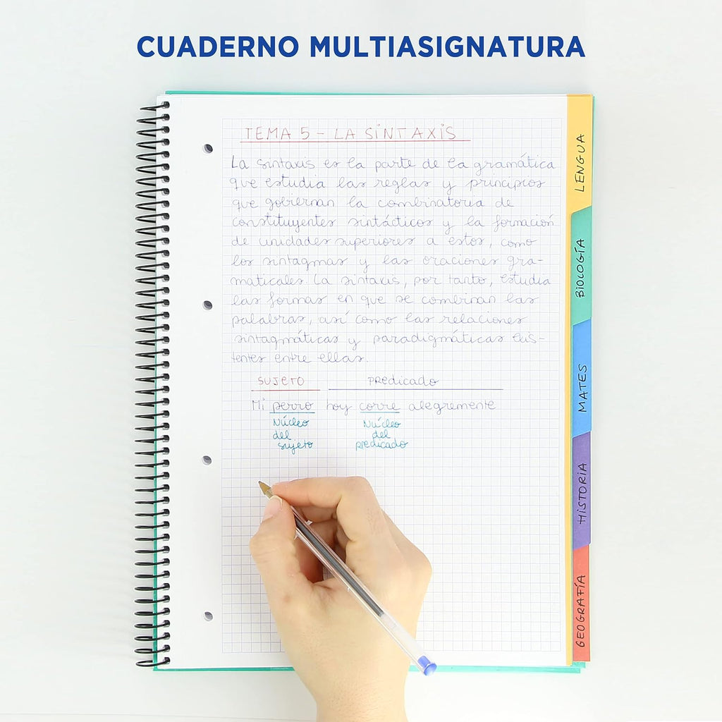 Oxford Black n’ Colours Pack 2 Cuadernos A4 | Tapa Extradura Negra | 80 Hojas Cuadriculadas 5x5 | Microperforado | Papel Optik Paper 90 g