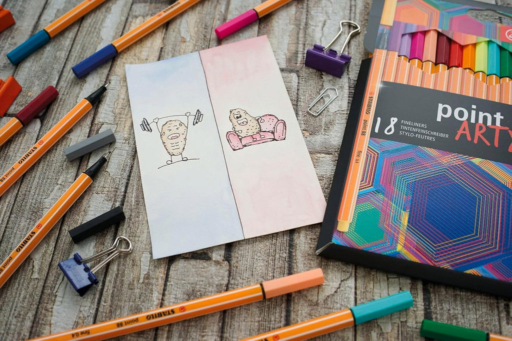 STABILO Point 88 ARTY – Set de 65 Colores