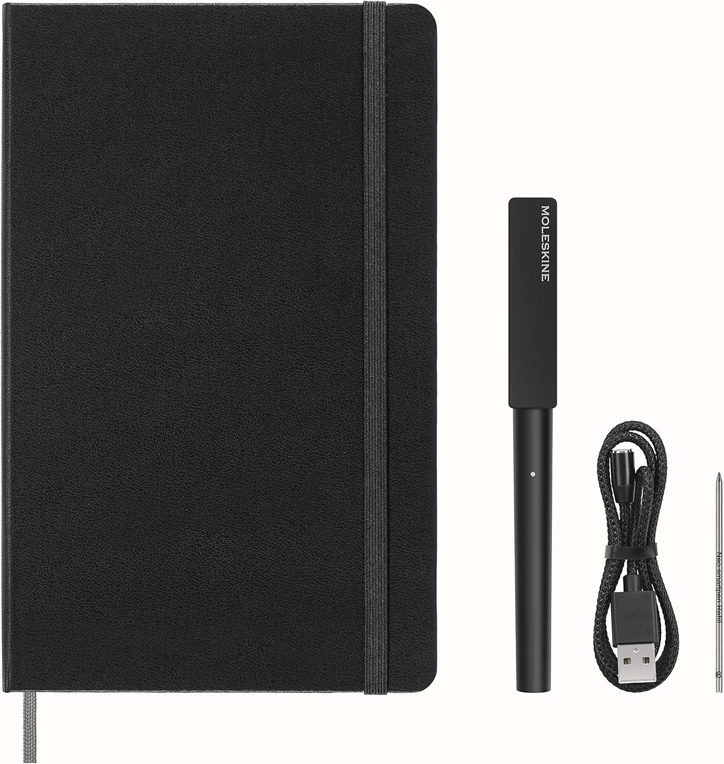 Moleskine Smart Writing Set – Libreta Inteligente con Bolígrafo Digital Incluido – Cuaderno de Páginas Rayadas 13x21 cm – Color Negro