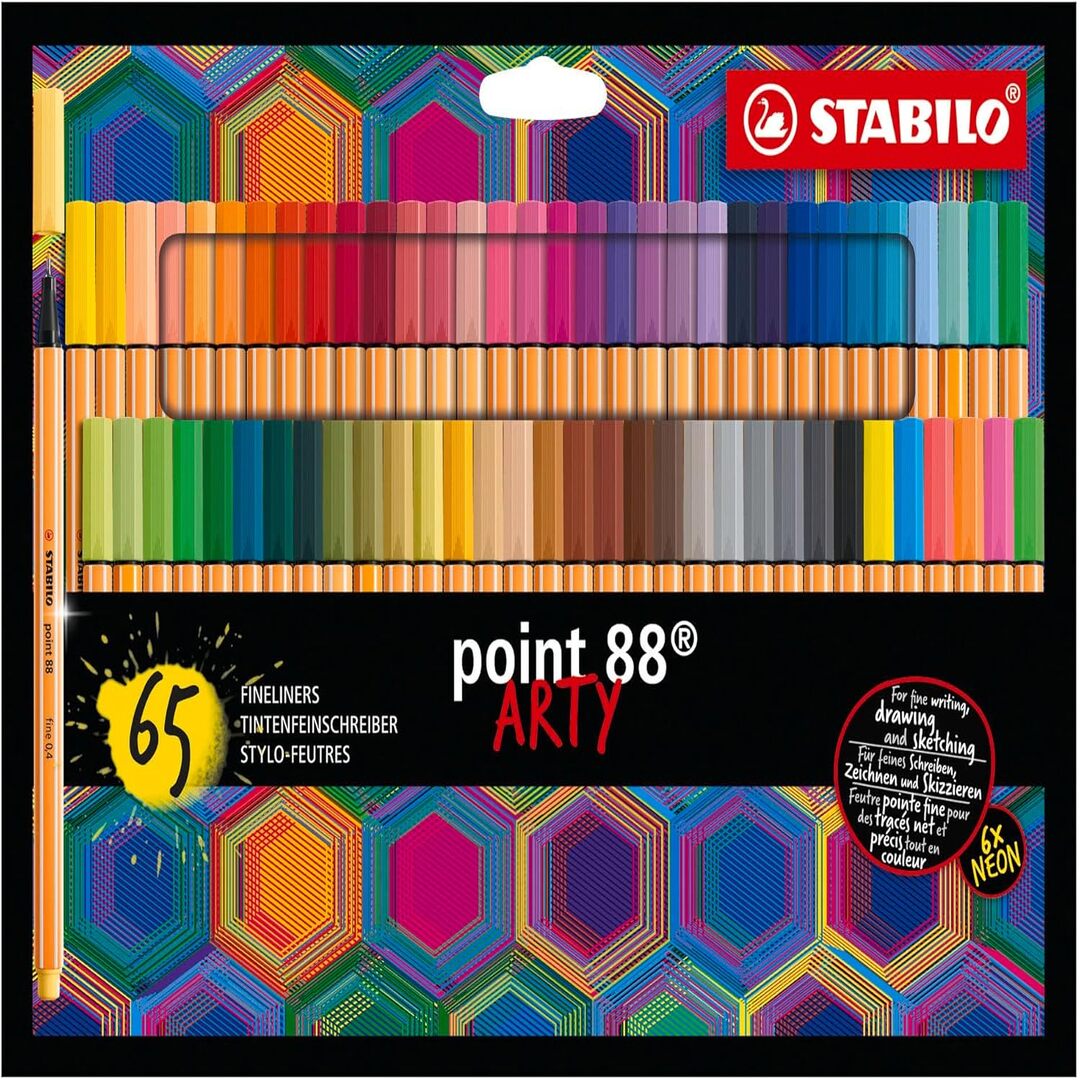 STABILO Point 88 ARTY – Set de 65 Colores