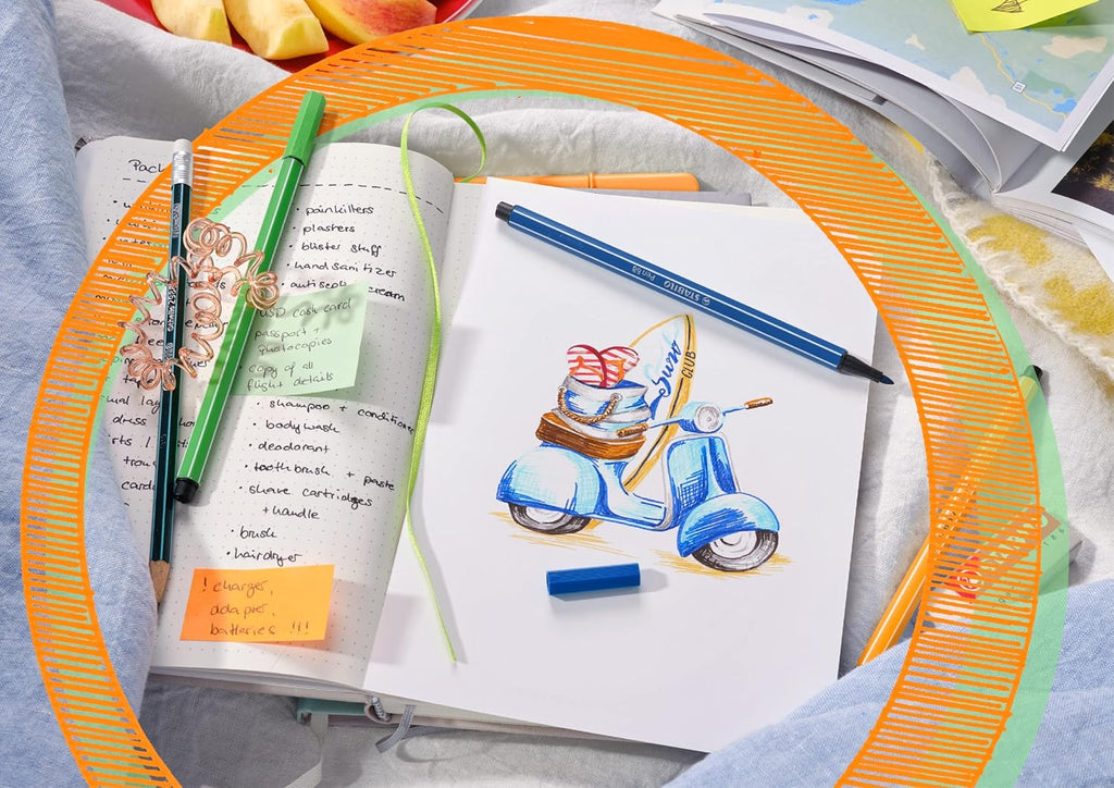 Rotulador Premium STABILO Pen 68 – Estuche PASTELlove 15 Colores